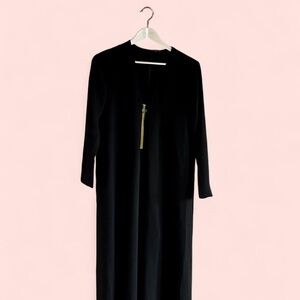 Zara Black Long-Sleeve Palazzo Jumpsuit | Size Small [Fits S-M]